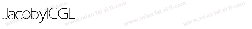 Jacoby ICG Light字体转换